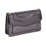 Bolso de piel acabado brillo