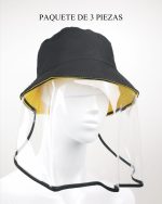 Sombrero reversible con protector facial