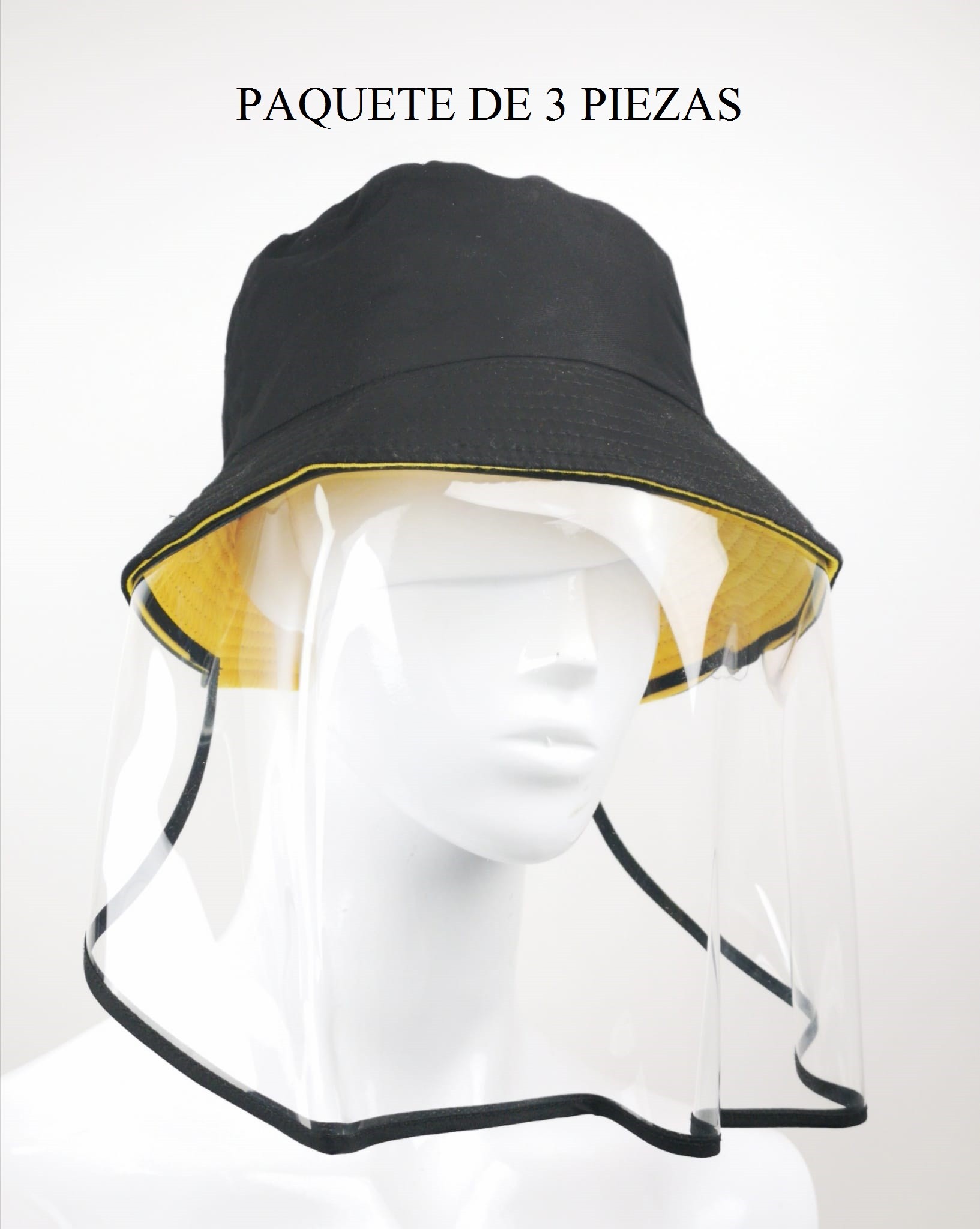 Sombrero reversible con protector facial Sombrero reversible con protector facial