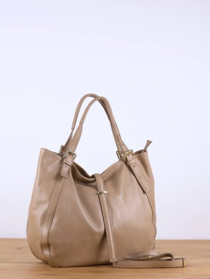 Bolso de piel bandolera cierre hebilla