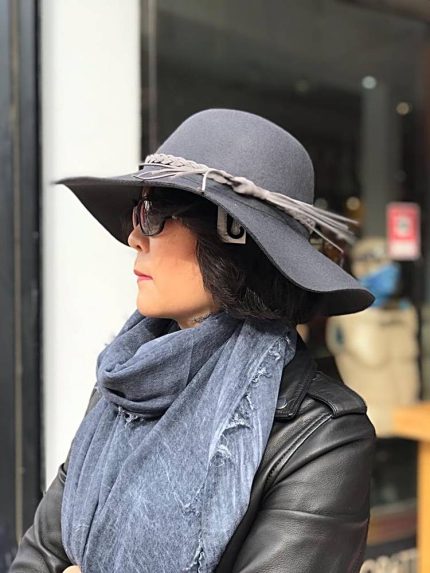 Sombrero cordón flecos