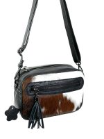 Bolso de piel artesanal con Borla decorativa