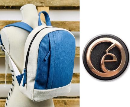 Mochila sintética bicolor