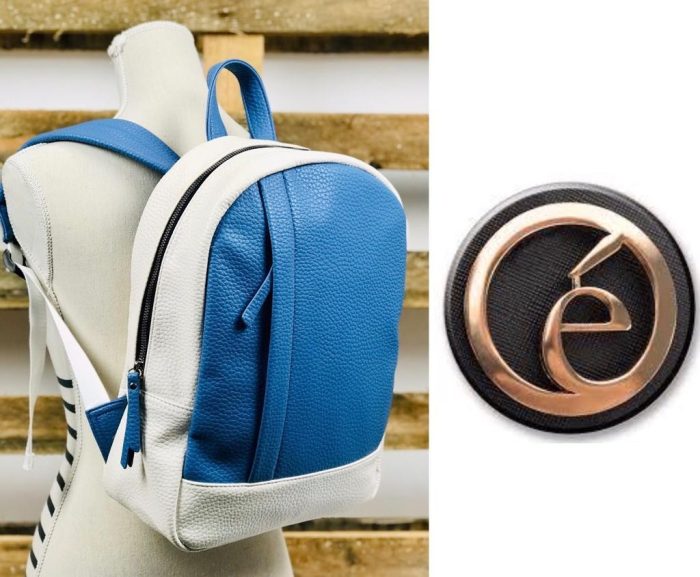 Mochila sintética bicolor