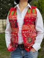 Chaleco bohemio artesanal bordado