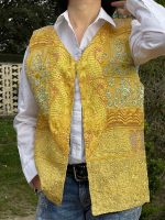 Chaleco bohemio artesanal bordado