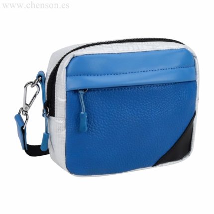 Bandolera riñonera sintético tricolor