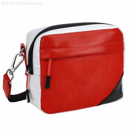 Bandolera riñonera sintético tricolor