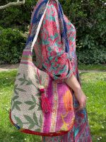 Bolso artesanal de tela algodón