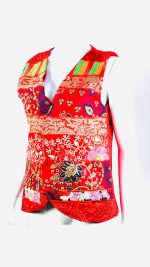 Chaleco bohemio artesanal bordado