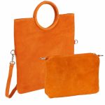 Bandolera de piel serraje