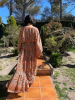 Vestido manga larga estilo indio