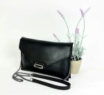 Bandolera piel con cierre de broche