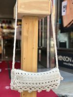 Bandolera de algodón de ganchillo