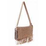 Bandolera de yute con solapa