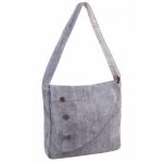 Bandolera de lino con solapa