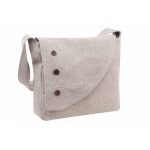 Bandolera de lino con solapa