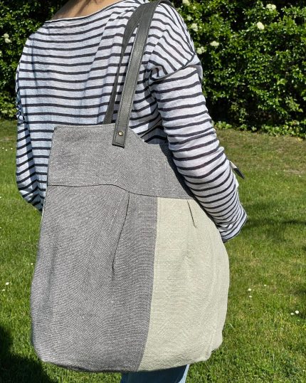 Bolso shopper de lino