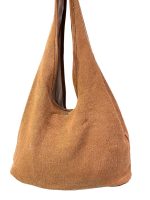 Bolso de lino con tres compartimentos