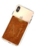 Tarjetero piel con letra inicial