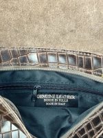 Bandolera piel diseño cocodrilo