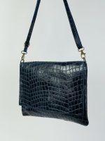 Bandolera piel diseño cocodrilo
