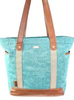 Bolso shopper con asas de polipiel