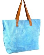 Shopper de piel serraje