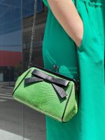 Bandolera diseño coco con lazo en piel