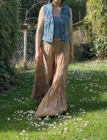 Pantalón étnico estilo palazzo