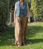 Pantalón étnico estilo palazzo