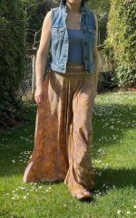 Pantalón étnico estilo palazzo