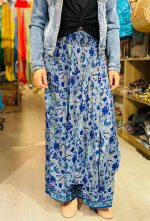 Pantalón ancho estampado estilo indio