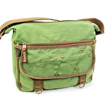 Bandolera de tela con solapa