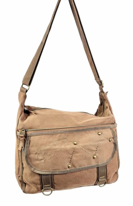 Bandolera de tela con solapa