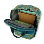 Mochila cuadrada de flores