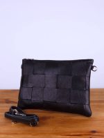 Bolso de piel trenzado