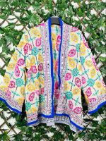 Kimono corto étnico bordado