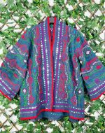 Kimono corto étnico bordado