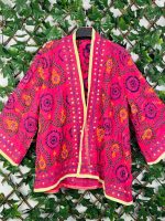 Kimono corto étnico bordado