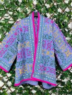 Kimono corto étnico bordado