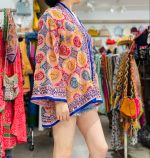 Kimono corto étnico bordado