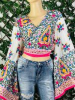 Top étnico Bordado a mano