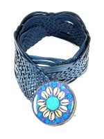 Cinturón de piel artesanal