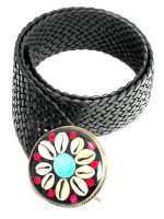 Cinturón de piel artesanal