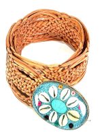 Cinturón de piel artesanal