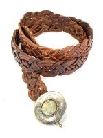 Cinturón artesanal de piel PEQ