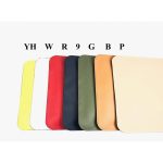 Bolso plano de piel con bolso interior