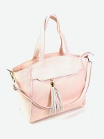 Bolso de piel con borla