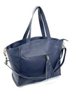 Bolso de piel con borla